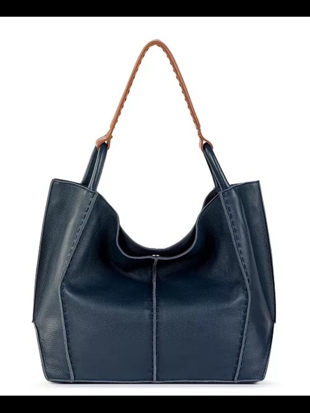 The Sak Los Feliz Large Indigo Leather Tote